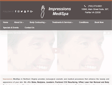 Tablet Screenshot of impressionsmedispa.com